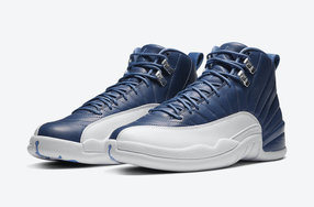 靛青皮革+银扣！这双全新的 Air Jordan 12 气质相当高级！