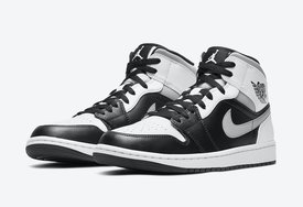 有点“影子灰”气质！全新 Air Jordan 1 Mid “White Shadow” 配色曝光！