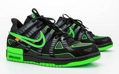 具体发售日期释出！OW x Nike Air Rubber Dunk 黑绿配色下周登场！