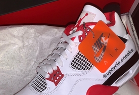 是元年内味儿！Air Jordan 4 “Fire Red” 实物细节曝光！