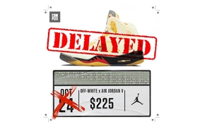 延期发售了！ Off-White x Air Jordan 5“Sail” 还得再等等...