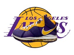 实物首次曝光！全新 Nike LeBron 8 “Lakers” 下月发售！