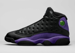 外观神秘高级！全新黑紫 Air Jordan 13 曝光，明年登场！