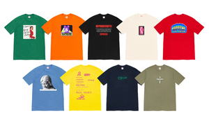  Cross Bogo Tee 是重点！Supreme 2020 冬季 T恤系列正式发布！