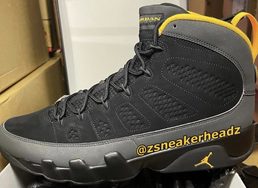 Air Jordan 9 “University Gold” 月底市售！实物曝光！