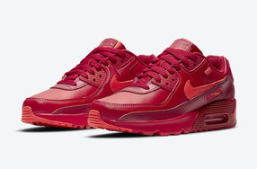 纯红鞋身适合过年穿搭，Air Max 90芝加哥配色亮相