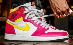 说帅有人反对吗？Air Jordan 1 High “Light Fusion Red” 上脚近赏！