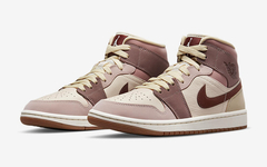 全新 Air Jordan 1 Mid “Brown/Pink” 官图曝光！