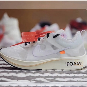 nike zoomfly sp 4% x off-white 马拉松跑鞋