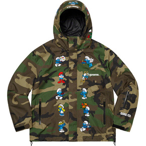 Supreme 20fw smurfs goretex shell jacket