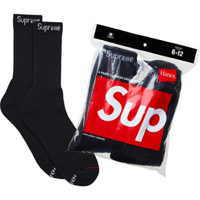 Supreme x Hanes Crew socks