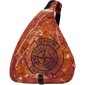 Supreme 20fw  supreme/stone island painted camo nylon shoulder bag