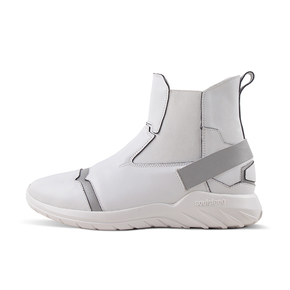 Soulsfeng/索罗芬新款运动鞋高帮皮面反光白 S200919C