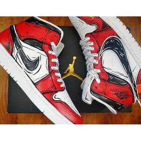 【球鞋定制】Air Jordan 1 AJ1系列 芝加哥二次元定制球鞋