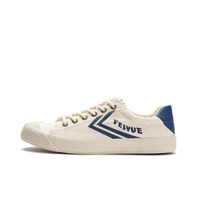 Feiyue/飞跃 复古日系硫化鞋休闲帆布鞋939 米蓝色