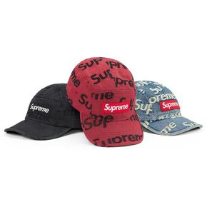supreme 21ss  Frayed Logos Denim camp cap