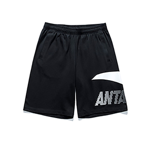 Anta/安踏 2021新款针织大logo五分裤 黑色