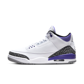 Air Jordan 3 “Dark Iris” 爆裂纹 白紫复古篮球鞋 CT8532-105