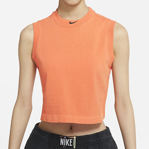 Nike Sportswear 徽标logo 无袖休闲运动背心 橙色 CZ9853-858