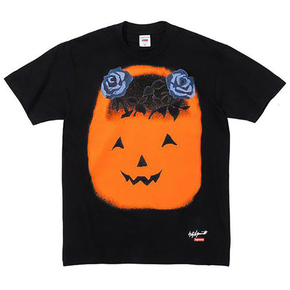 Supreme 22fw Yohji Yamamoto Pumpkin Tee山本耀司联名款涂鸦T恤