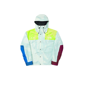 THE NORTH FACE×KAWS联名系列1986 Moutain Jacket 蓝色户外拼色硬壳连帽冲锋衣 NF0A7WLW-763