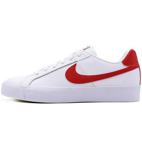 Nike COURT ROYALE男子复古休闲运动白红板鞋 BQ4222-100