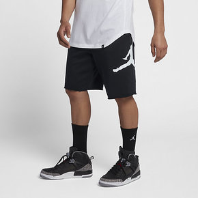 Nike耐克短裤男裤新款Air Jordan大LOGO飞人运动五分裤AQ3116-010
