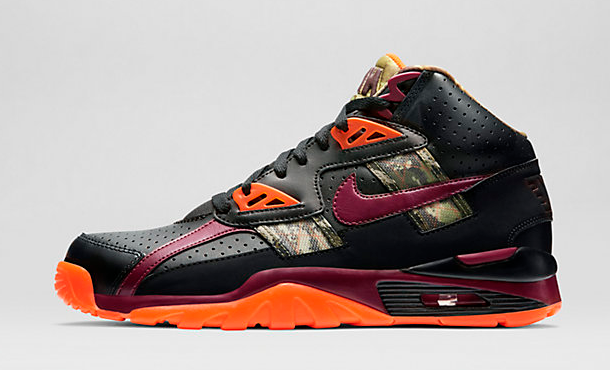 图库 nike nike trainer nike air trainer sc 黑橙紫 (货号: 685151