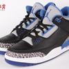 小鸿体育 Air Jordan 3 Sport Blue AJ3 黑水泥 黑蓝 136064-007