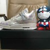总裁Air Jordan 4 Pearl GS AJ4珍珠白 aj4 全息渐变 742639-045