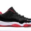 GOGO球鞋 AIR JORDAN 11 LOW BRED 乔11 黑红 低帮 528895-012