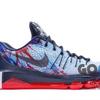 GOGO球鞋 KD 8 USA 杜兰特8 美国独立日 蓝红 泼墨 800259-446