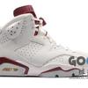 GOGO球鞋 AIR JORDAN 6 MAROON AJ6 魔力红 勾子屁股 384664-116