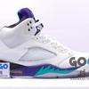 GOGO球鞋GOGO球鞋 Air Jordan 5 AJ5 白紫葡萄 乔5 136027-108