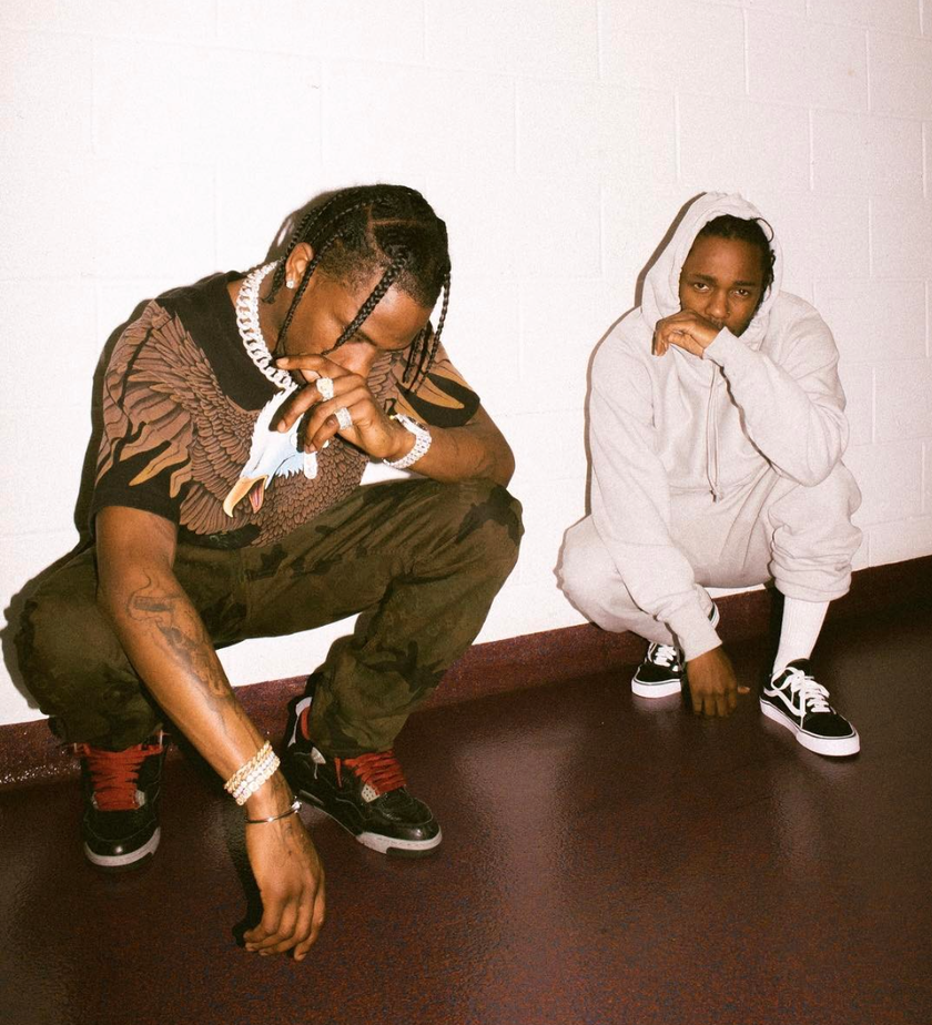 travis scott – air jordan   "laser" & kendrick lamar – vans