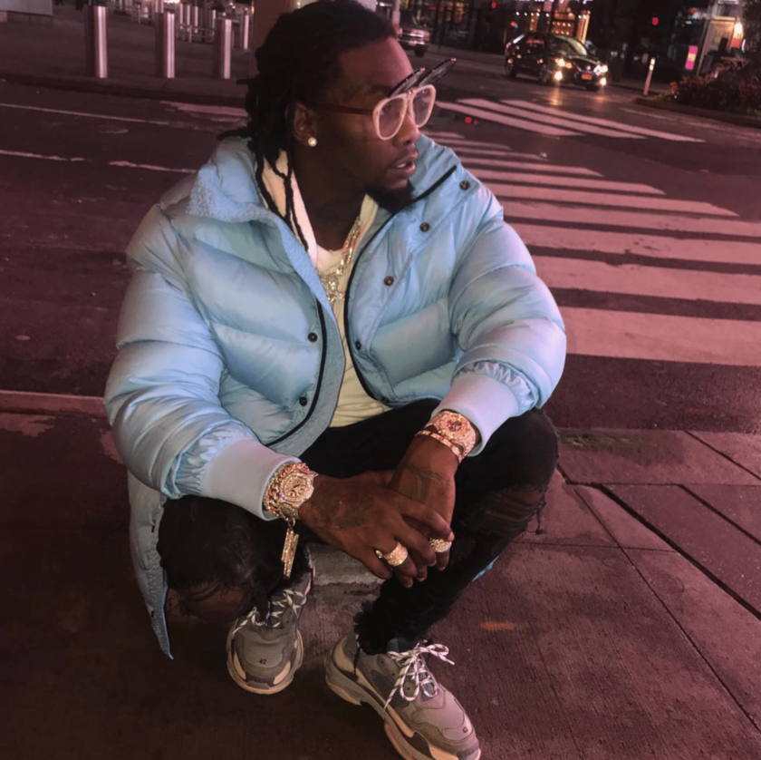 offset – balenciaga triple s sneaker