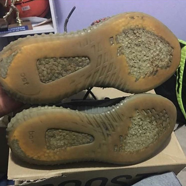 你的yeezy鞋底怎么样了!