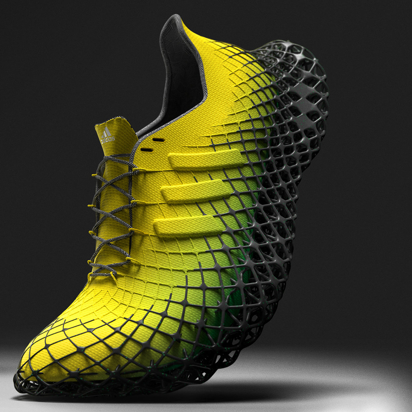 这款 adidas 4D grit 概念跑鞋有点意思!