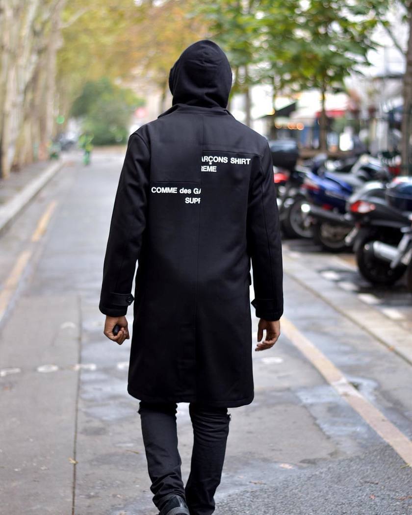 supreme cdg overcoat