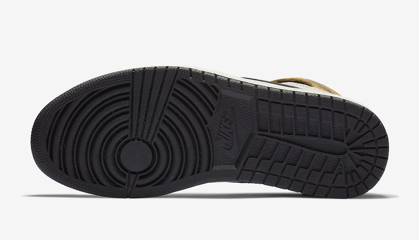 Air Jordan 1 High Rookie of the Year Golden Harvest Black Sail 555088-700 Release Date