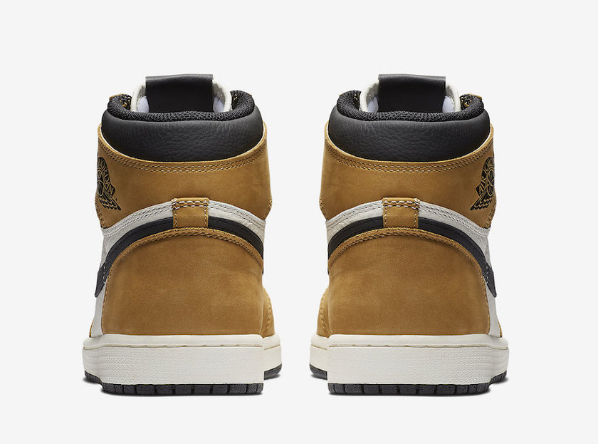 Air Jordan 1 High Rookie of the Year Golden Harvest Black Sail 555088-700 Release Date