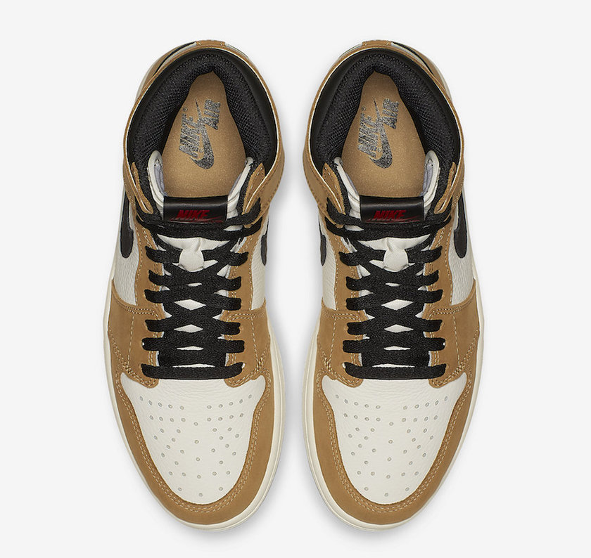 Air Jordan 1 High Rookie of the Year Golden Harvest Black Sail 555088-700 Release Date