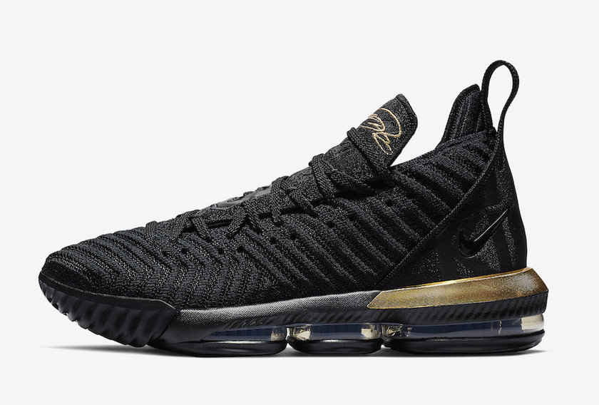 Nike LeBron 16 Im King Black Gold BQ5970-007åå:registered:æ¥æ