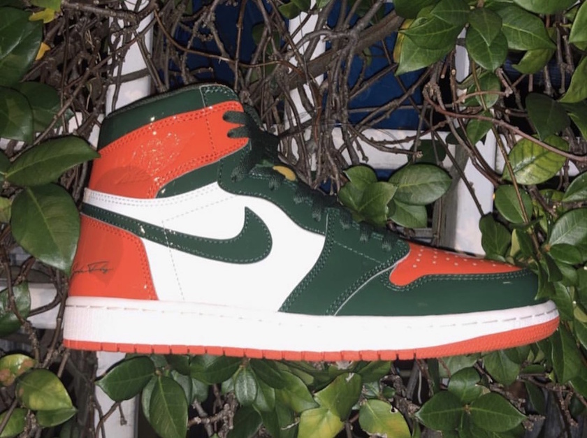 SoleFly Ar Jordan 1å·´å¡å°èºæ¯åè§ä¼æ ·æ¬