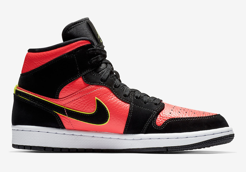Air Jordan 1 Mid Hot Punch BQ6472-006åå¸æ¥æ