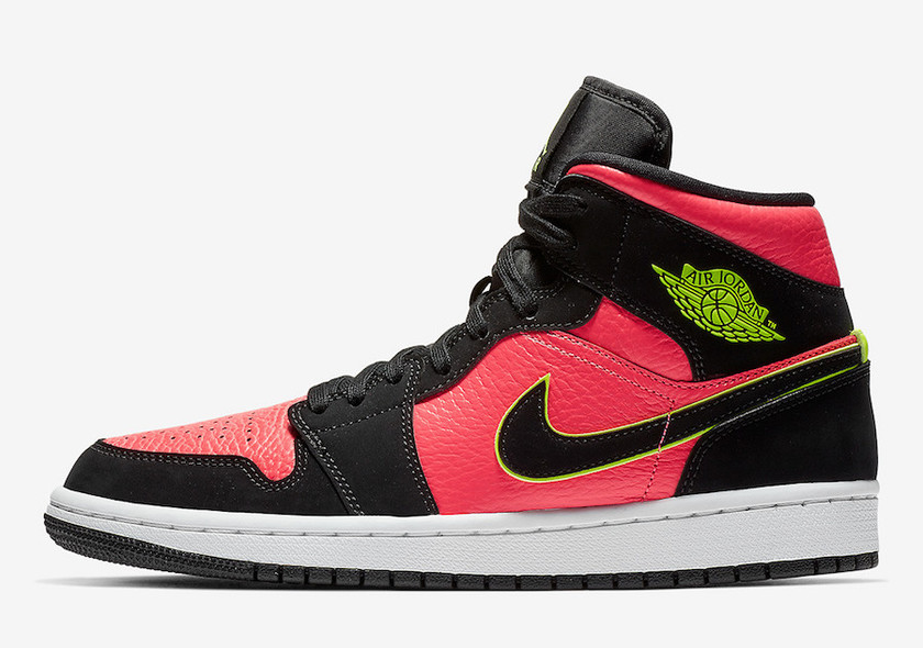 Air Jordan 1 Mid Hot Punch BQ6472-006åå¸æ¥æ