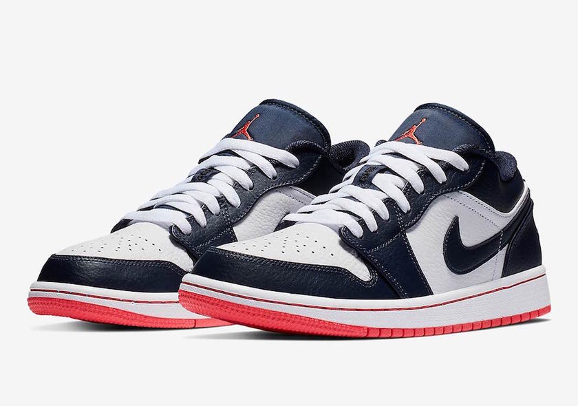 Air Jordan 1 Low Obsidian Ember Glow 553558-481åå¸æ¥æ