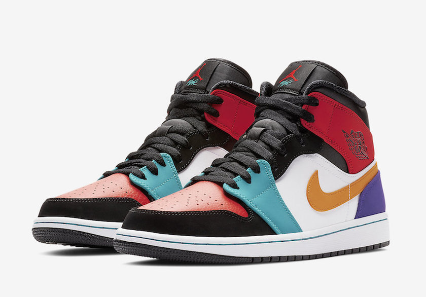 Air Jordan 1 Mid Bred Multi-554724-125åå:registered:æ¥æ