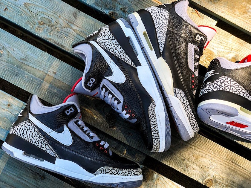 Air Jordan 3 Tinker Black Cement 2019
