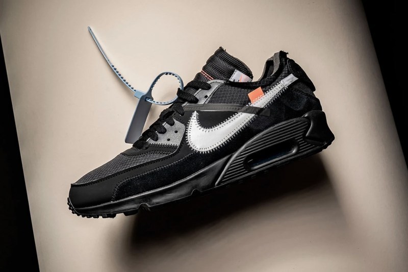 Off-Whiteâ¢ x Nike Air Max 90 é»è²çæ¬ä¸æ¶æ¶æ¯æå